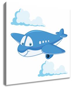Gario Vászonkép Kék repülogép Méret: 40 x 40 cm