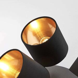 Lindby - Vasilia 3 Mennyezeti Lámpa Black/Gold - Lampemesteren