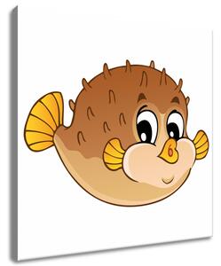 Vászonkép Esti barna halacska Méretek: 30 x 30 cm