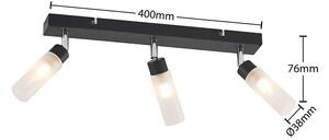 Lindby - Vinza 3 Mennyezeti Lámpa Black/OpalLindby - Lampemesteren
