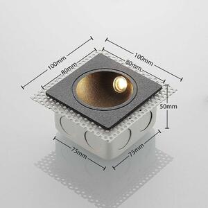 Lucande - Pordis LED Kültéri Beépített Fali Lámpa Dark GreyLucande - Lampemesteren