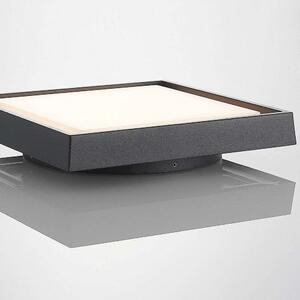 Lucande - Birta LED Square Kültéri Mennyezeti Lámpa 27x27 Dark Grey - Lampemesteren