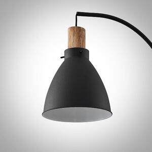 Lindby - Trebale Állólámpa Black/Light WoodLindby - Lampemesteren