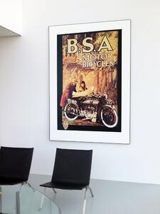 Retro plakát Retro plakát B.S. Motorkerékpárok
