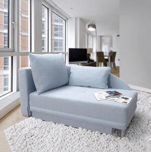 LAUREL kék szövet balos kanapé
