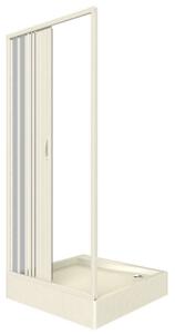 Zuhanyajtó, Italbox Venere 80 AL, fehér, 80x185 cm, PVC, harmonika