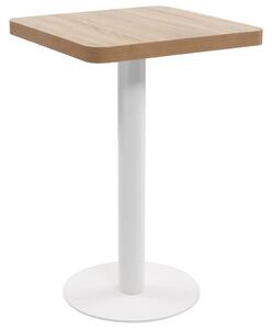 Világosbarna MDF bisztróasztal 50 x 50 cm