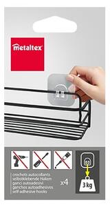 Műanyag akasztó szett 4 db-os – Metaltex