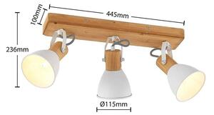 Lindby - Merela 3 Mennyezeti Lámpa Wood/WhiteLindby - Lampemesteren