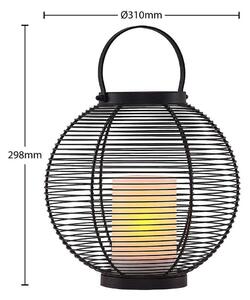 Lindby - Mairuna Napelemes Lámpa LED Ø30,8 Black - Lampemesteren