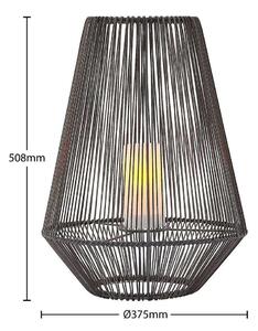 Lindby - Kaati Napelemes Lámpa LED Ø37 Black - Lampemesteren