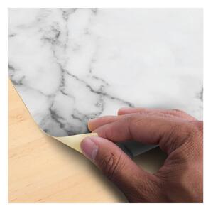 Slab Sticker White Marble padlómatrica, 30 x 30 cm - Ambiance