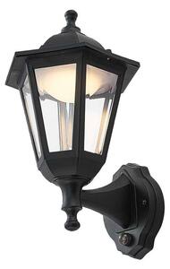 Lindby - Iavo LED Kültéri Fali Lámpa w/Sensor Black/ClearLindby - Lampemesteren