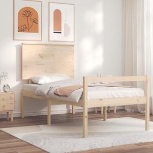 Tömör fa ágy időseknek fejtámlával 100x200 cm
