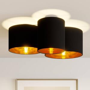 Lindby - Laurenz Mennyezeti Lámpa Black/Gold - Lampemesteren