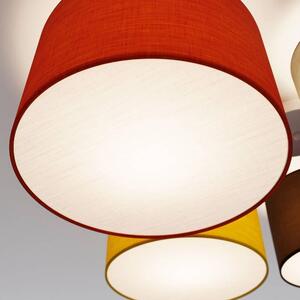 Lindby - Laurenz 5 Mennyezeti Lámpa Red/Yellow - Lampemesteren