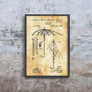Retro plakát Retro plakát Parasol Ege szabadalmi USA