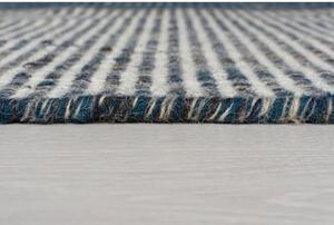 Anu kék gyapjú futószőnyeg, 60 x 200 cm - Flair Rugs