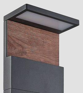 Lucande - Lignus LED Kerti Lámpa H100 Dark Grey - Lampemesteren