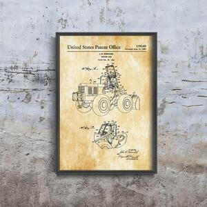 Retro poszterek Retro poszterek Patent Wieschel traktor