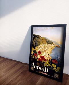 Retro poszterek Retro poszterek Amalfi Olaszország