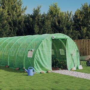 GardenLine Melegház - Acélvázas - 18 m² - Zöld