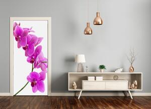 Ajtóposzter rózsaszín orchidea 85x205
