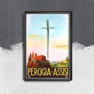 Plakát Plakát Perugia Assisi Olaszország