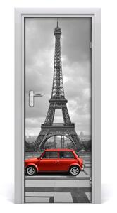Ajtóposzter öntapadós Eiffel-torony autó 95x205