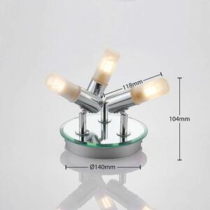 Lindby - Zela 3 Mennyezeti Lámpa Chrome/WhiteLindby - Lampemesteren