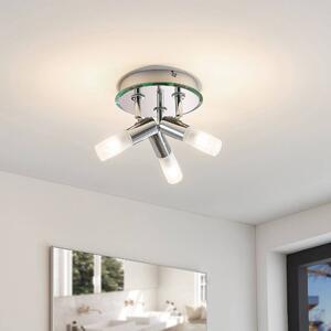 Lindby - Zela 3 Mennyezeti Lámpa Chrome/WhiteLindby - Lampemesteren