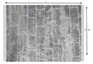 MURO szürke polyester szőnyeg 120x180cm