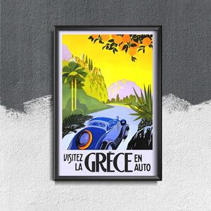 Plakát poszter Plakát poszter Görögország en Auto