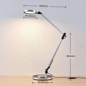 Lindby - Rilana LED Asztali Lámpa Dim. Silver/BlackLindby - Lampemesteren