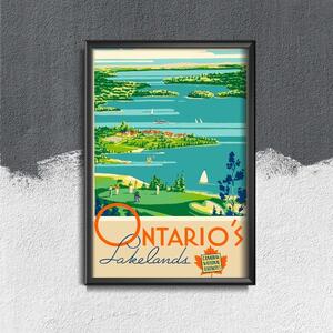 Plakát poszter Plakát poszter Ontario Canada Lakelands