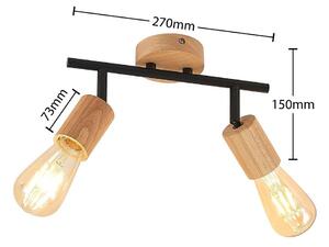 Lindby - Magniva 2 Mennyezeti Lámpa Wood/BlackLindby - Lampemesteren