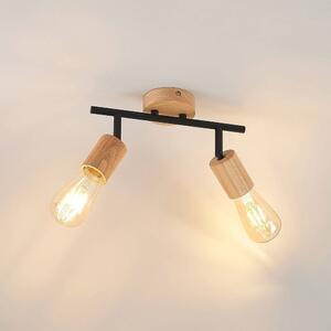 Lindby - Magniva 2 Mennyezeti Lámpa Wood/Black - Lampemesteren