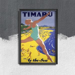 Plakát poszter Plakát poszter Timar Új-Zéland a tenger mellett