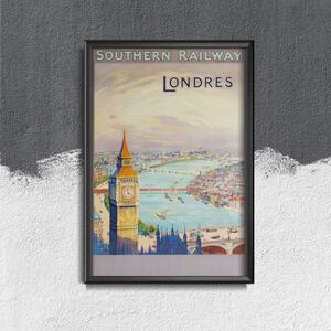 Plakát poszter Plakát poszter Déli Vasút London