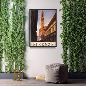 Plakát poszter Plakát poszter Retro Firenze Poszter Olaszország