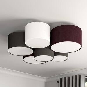 Lindby - Laurenz 6 Mennyezeti Lámpa Grey/White/Brown - Lampemesteren