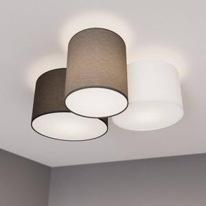 Lindby - Laurenz 3 Mennyezeti Lámpa Grey/White/Brown - Lampemesteren