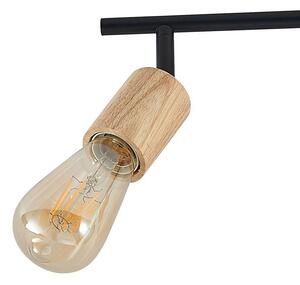 Lindby - Magniva 3 Mennyezeti Lámpa Wood/Black - Lampemesteren