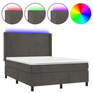 Bársony Ágy LED-del - 140x190 cm