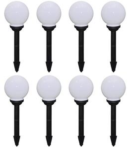 8 db kültéri gyalogjáró LED-lámpa cölöppel 15 cm