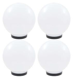 4 db LED gömblámpa 25 cm PMMA