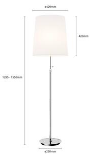 Lucande - Pordis Állólámpa H164 Chrome/WhiteLucande - Lampemesteren