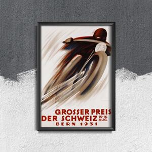 Retro plakát Retro plakát Grosser Preis der Schweiz