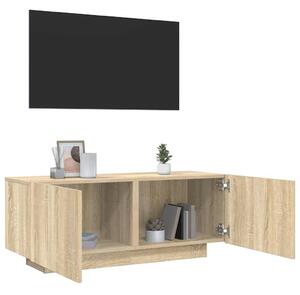 Sonoma tölgyszínű szerelt fa TV-szekrény 100 x 35 x 40 cm