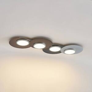 Lindby - Enavi 4 Mennyezeti Lámpa LED Black/Brown/Silver - Lampemesteren